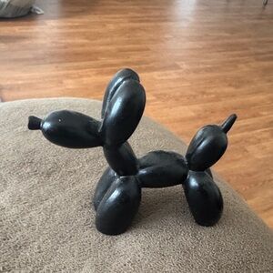 Small Black Balloon Dog Sculpture